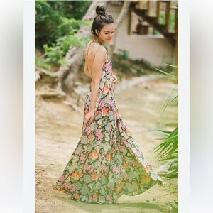 Free People step into the jungle Halter Sundress